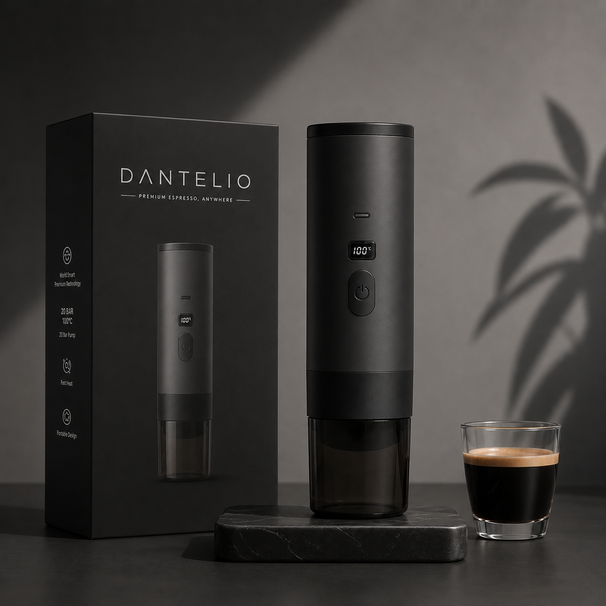 Dantelio One machine à espresso portable rechargeable USB-C - vue principale