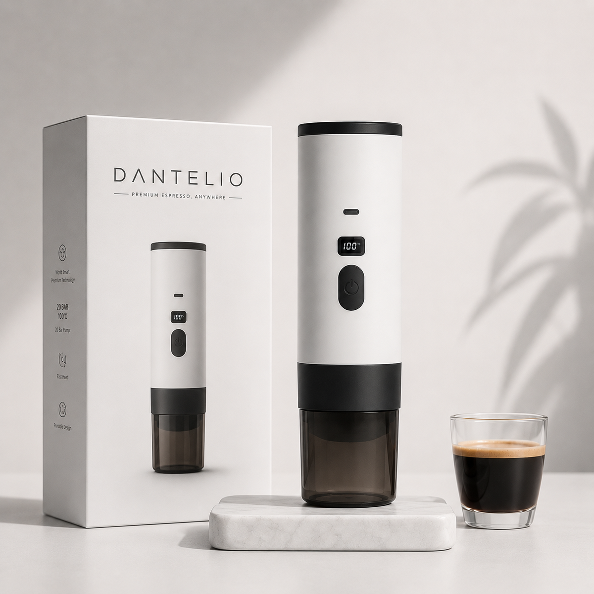 Dantelio One machine espresso portable - espèce écran digital température