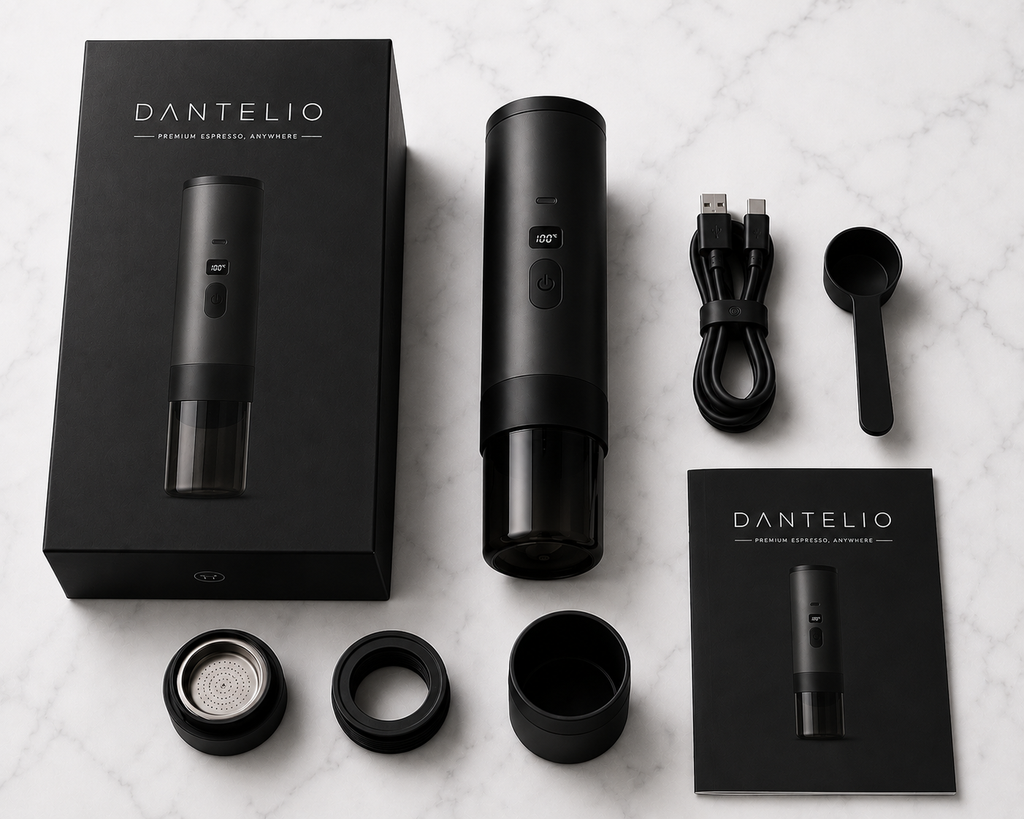 Dantelio One cafétière nomade compacte - idéale voyage et télétravail