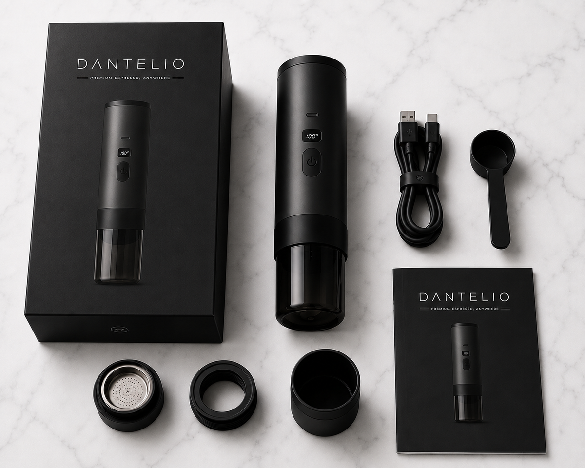 Dantelio One cafétière nomade compacte - idéale voyage et télétravail